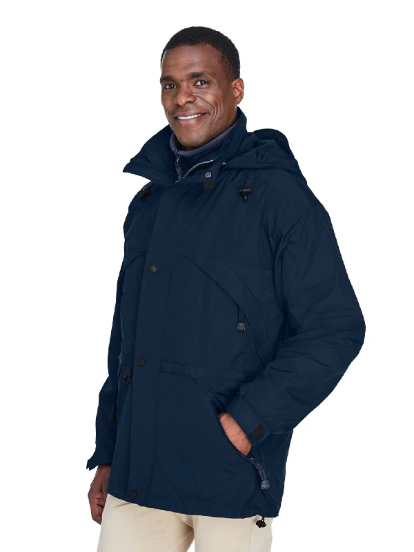 North End Mens 3-In-1 Techno Series Parka With Dobby Trim Women's high-end jackets