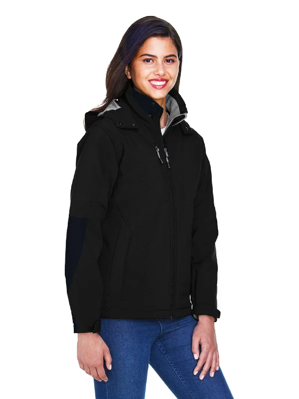 North End Glacier Ladies Insulated Soft Shell Jacket With Detachable Hood Women's college jackets