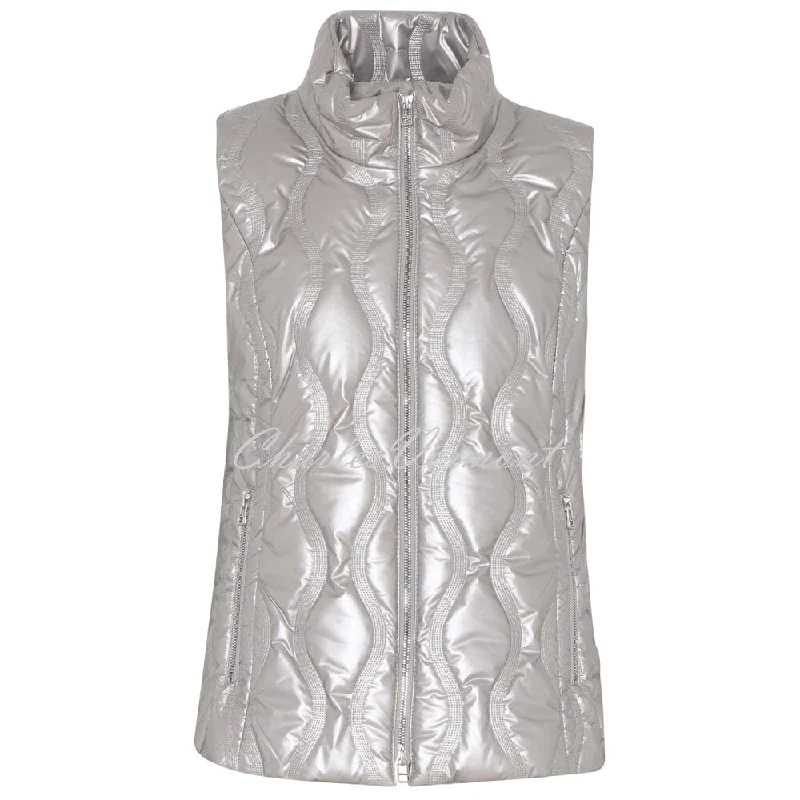 I'cona Embossed Gilet - Style 69004-60162-92 (Stone Grey)