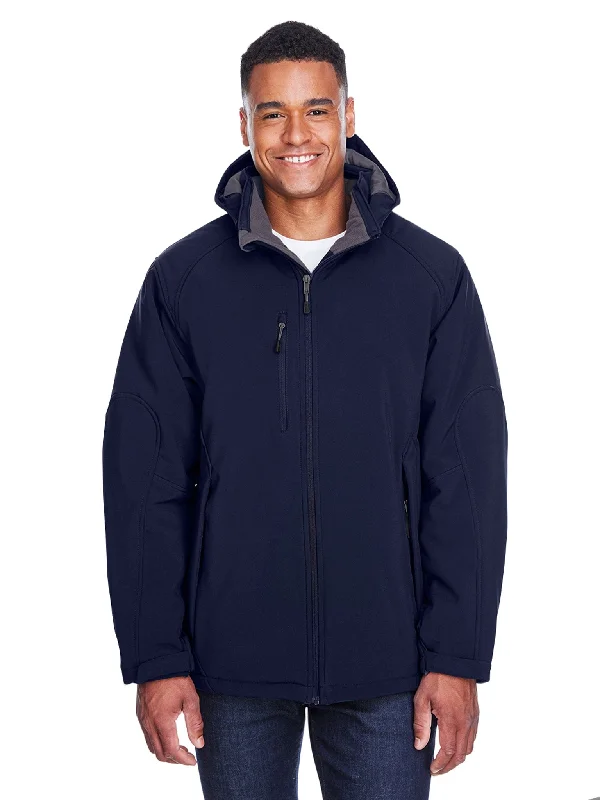 North End Glacier Mens Insulated Soft Shell Jacket With Detachable Hood Women's commuter jackets