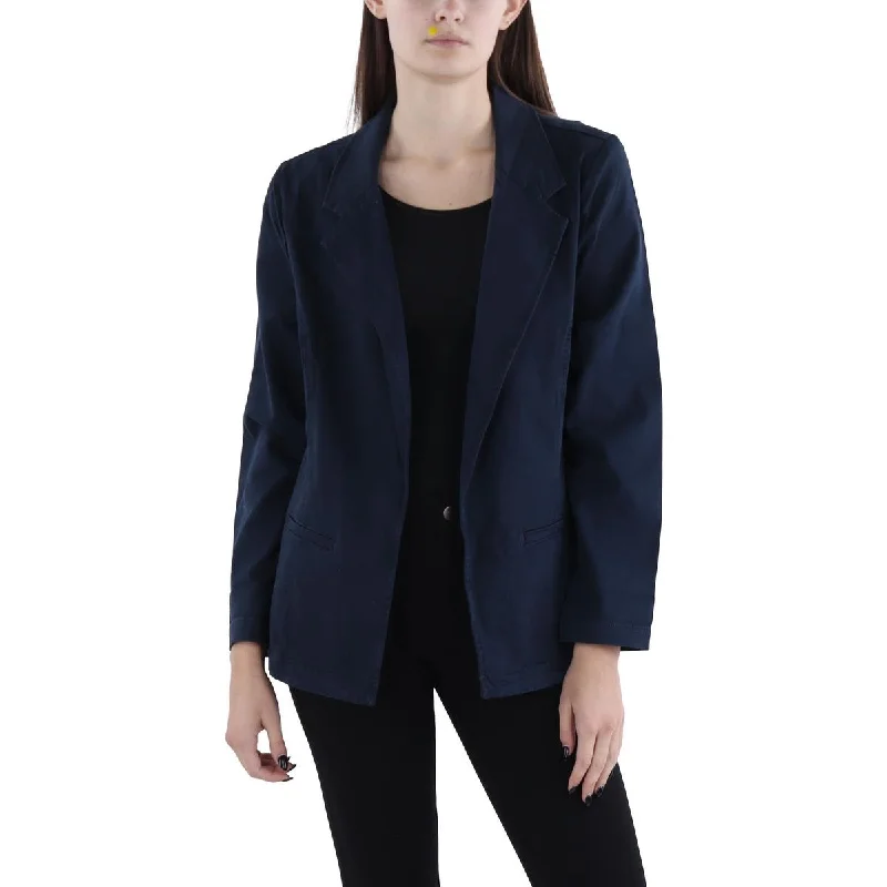 Womens Notch Collar Suit Separate Open-Front Blazer Modern Tailored Blazer