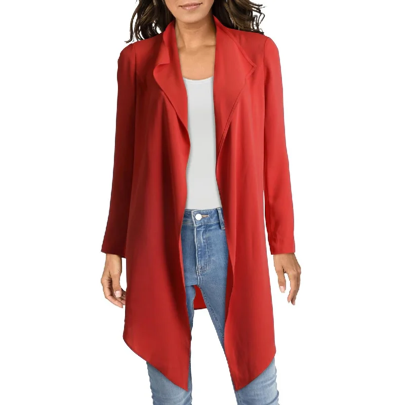 Womens Long Asymmetric Jacket Casual Office Blazer