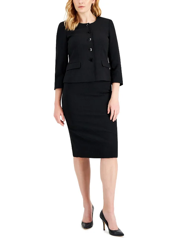 Womens Office Work Wear Collarless Blazer Professional Women’s Blazer