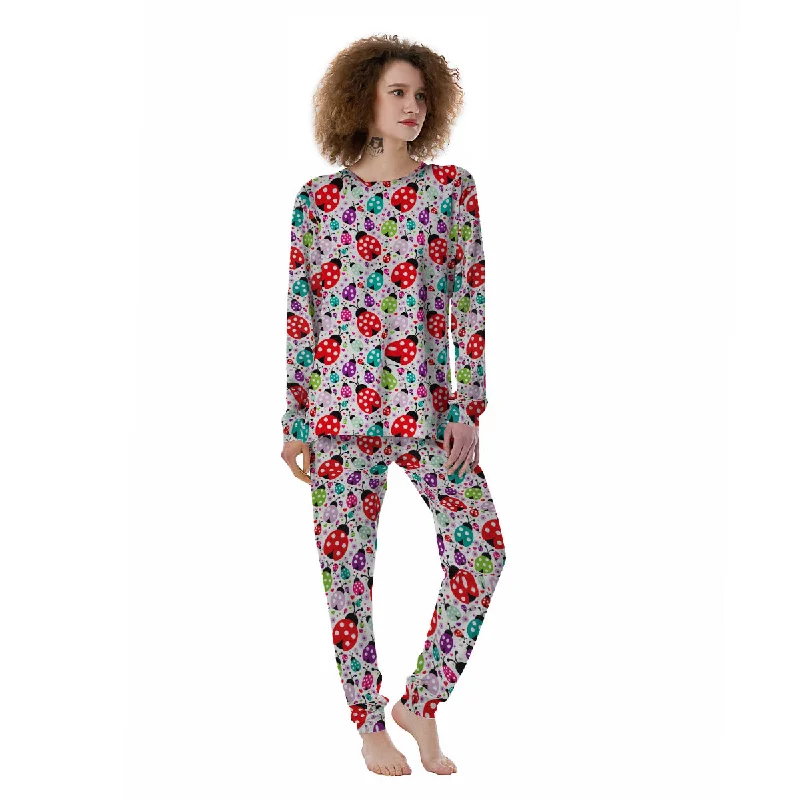 Ladybug Cute Print Pattern Women's Pajamas Boho pajama sets