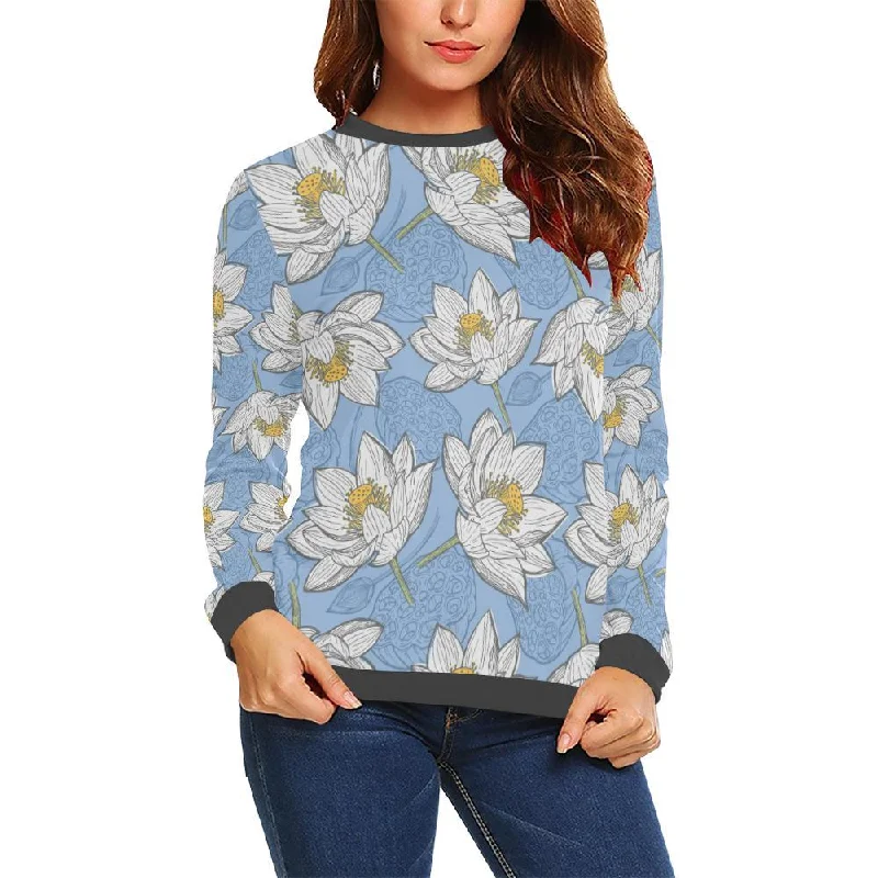 Lotus Pattern Print Women's Sweatshirt Gucci sweaters