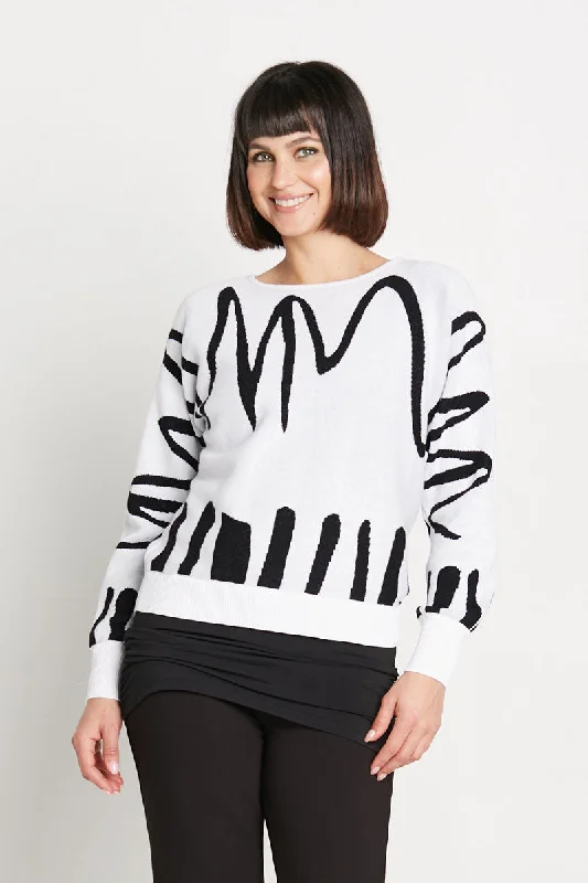 Planet Scribble Sweater Best sweaters for work