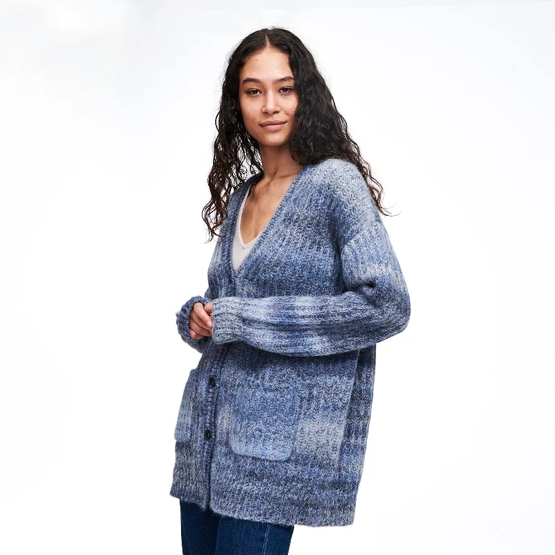 Alpaca-Blend Space Dye Cardigan Outdoor sweaters