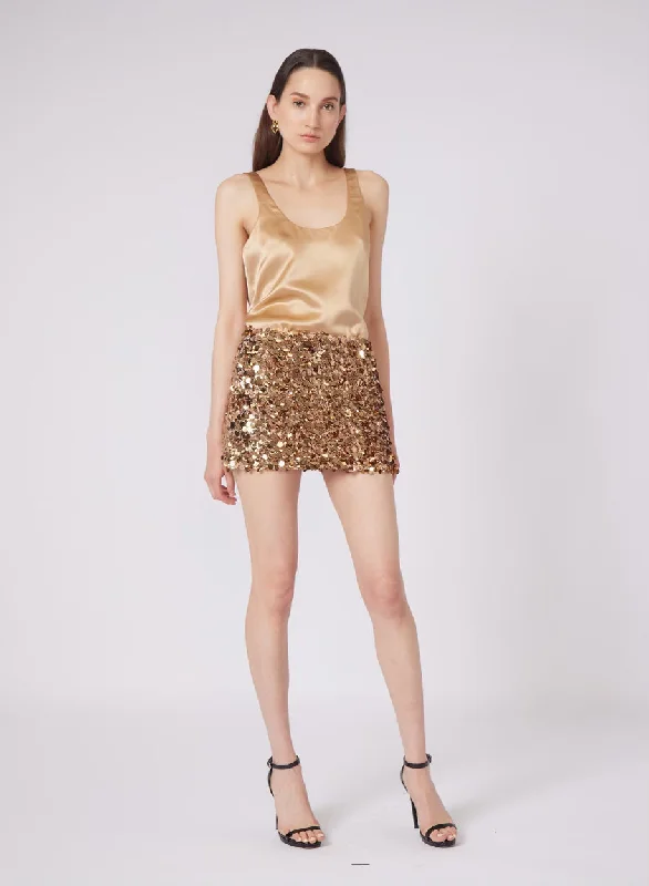 Lillian Skirt~ Gold Low-rise unclassified skirts