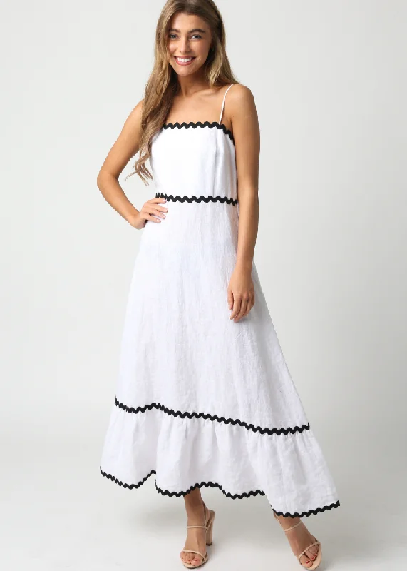 Meadow Midi Dress- White ***FINAL SALE*** Cheap midi dresses