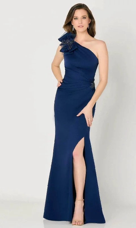 Cameron Blake CB787 - Bow Detail One Shoulder Evening Dress Trendy party dresses under $50