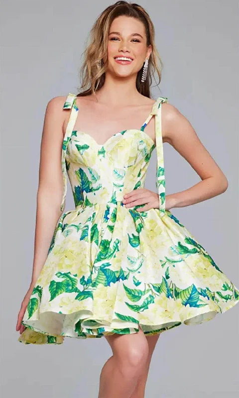 Jovani 39881 - Printed Sweetheart Cocktail Dress Summer party dresses