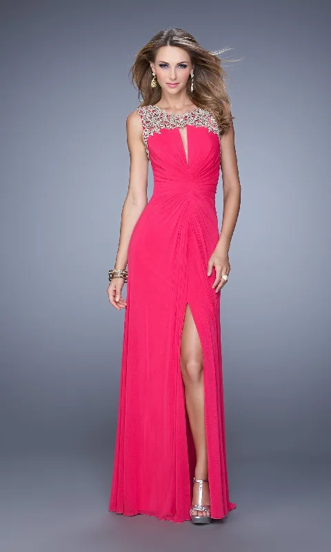 Long Formal La Femme Dress 21293 Sleeveless maxi dresses