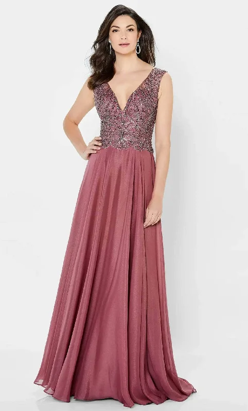 Montage by Mon Cheri 122907W - Flowy A-line Embellished Gown Best party dresses for date night