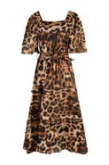 Cooper Con-Dress Your Sins in Leopard Metallic unclassified dresses