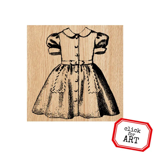 Darlene Dress Wood Mount Rubber Stamp Lightweight unclassified dresses