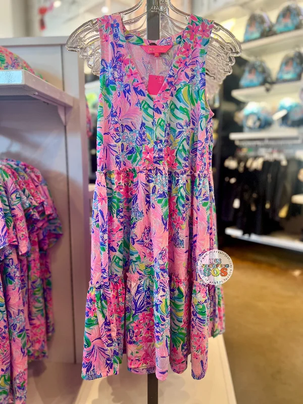 DLR/WDW - Disney x Lilly Pulitzer - Minnie & Daisy Disney Dreaming V-Neck Dress Backless unclassified dresses