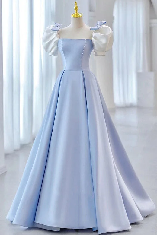 Gorgeous Sky Blue A-Line Prom Dress Evening Gown Vacation unclassified dresses