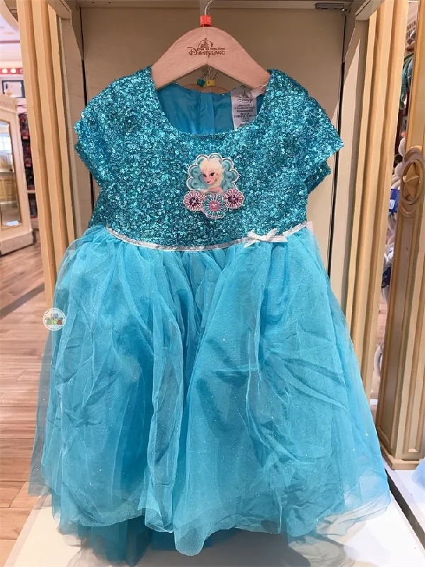 HKDL - Frozen Elsa Dress For Kids Monochrome unclassified dresses