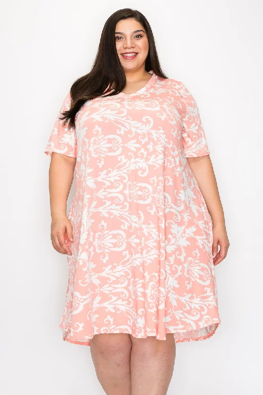 Peach Design Dress w Pockets Holiday unclassified dresses