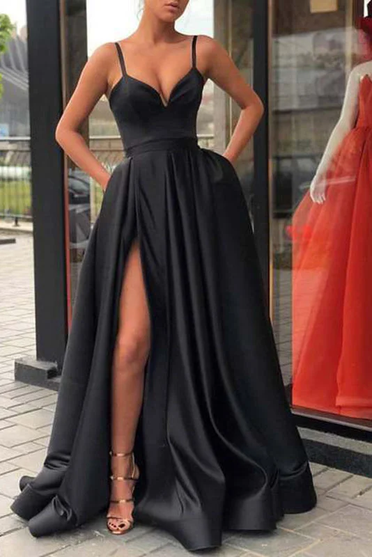 Sexy High Split Formal Gown Evening Dress Wedding guest unclassified dresses