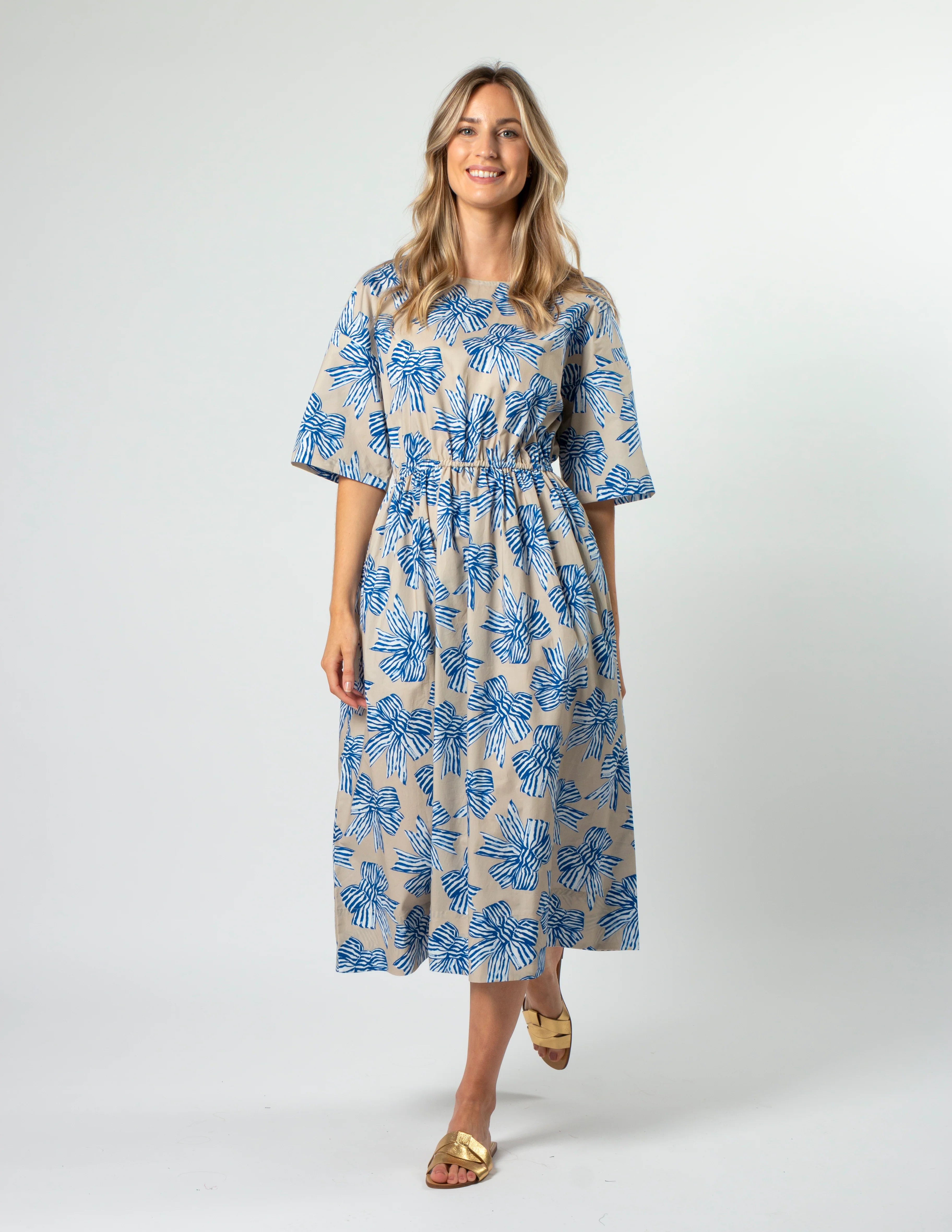 Stella+Gemma Carrie Dress Bowtiful Blue Bold pattern unclassified dresses