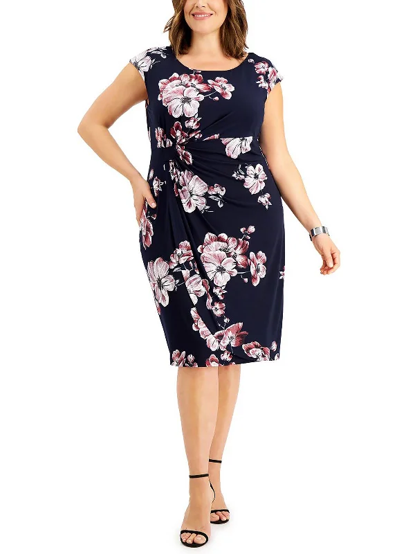 Womens Embroidered Mini Sheath Dress Cute Mini Skirt