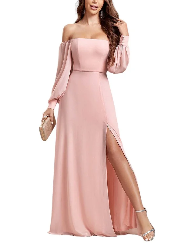 Luna Tuccini Off-The-Shoulder Maxi Dress Formal Maxi Skirt