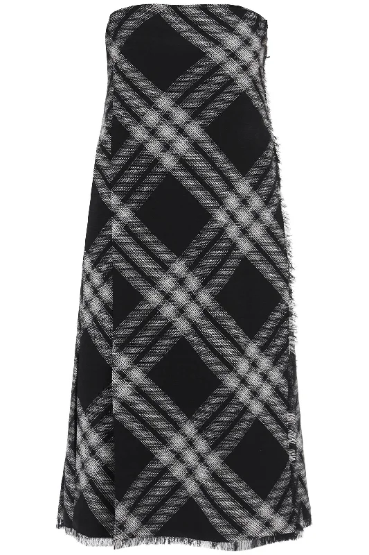 Burberry midi dress with check pattern Cozy Midi Skirt