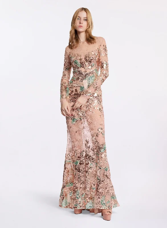 Celestial Embroidered Lace Dress Lace Dress Shine